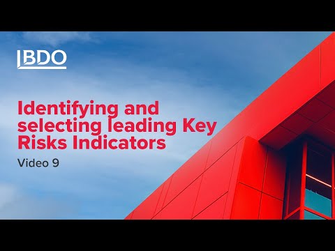 Identifying and selecting Key Risk Indicators