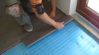 How To lay Laminate Wood Flooring Close to the Patio Door Mryoucandoityourself