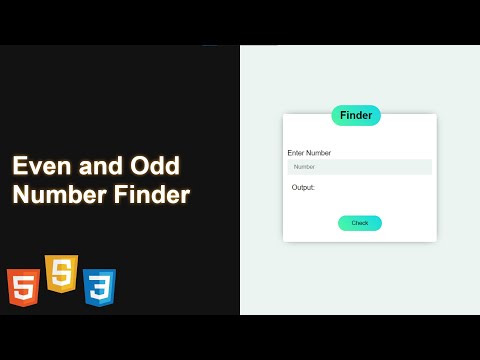 Even Odd Number Finder Using Javascript Javascript Javascripttutorials Javascriptprojects