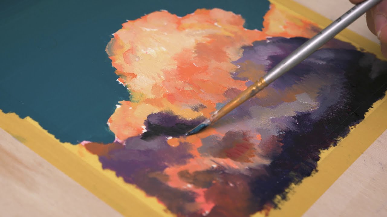 how to paint glowing clouds oil painting tutorials by alpay efe