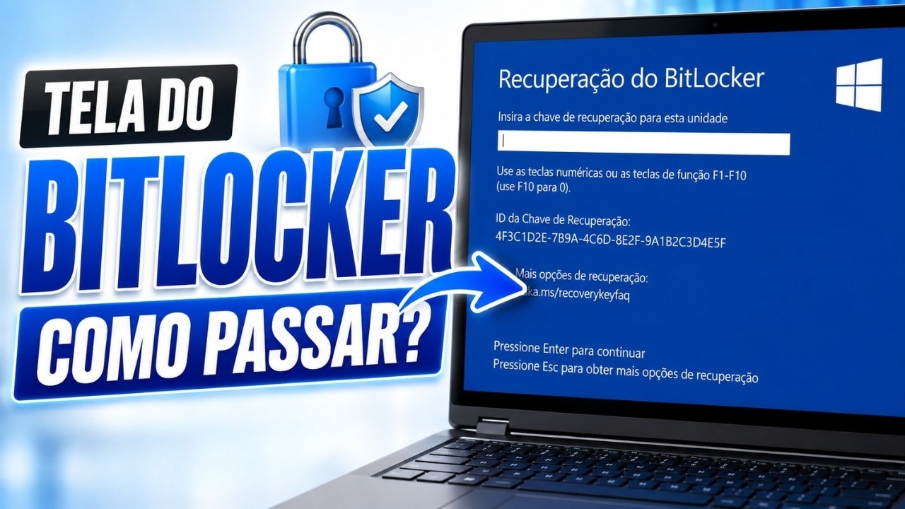 Esqueceu a Chave do BitLocker? Como Desbloquear o PC com Pendrive
