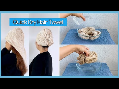 Plain cotton hair towel wrap for women, for bathroom
