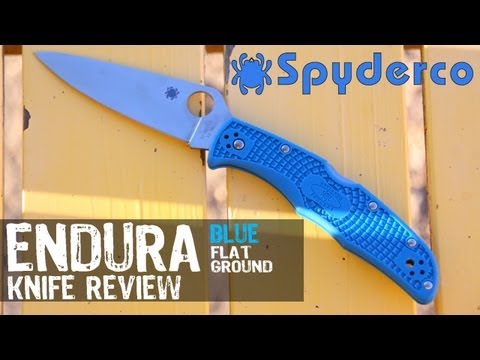 Spyderco Endura Flat Ground Blue C10FPBL Knife Review | OsoGrandeKnives