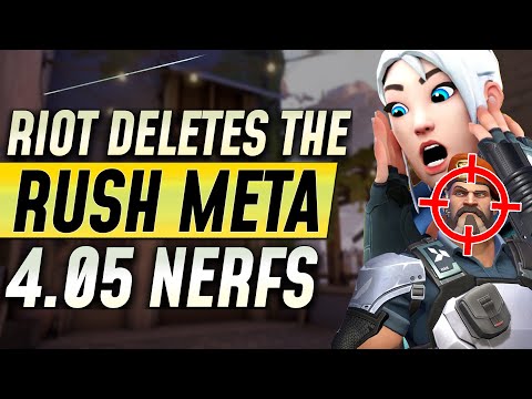 NEW PATCH 4.05 DELETED the RUSH META - SMALL AGENT NERFS - Valorant Guide