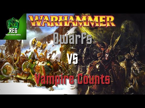Warhammer Fantasy 6th Edition Battle Report | Dwarfs vs Vampire Counts