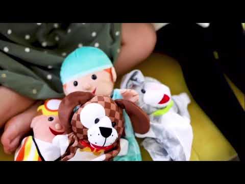 Youtube Video for Hand Puppets - Set of 6 Safari Animals