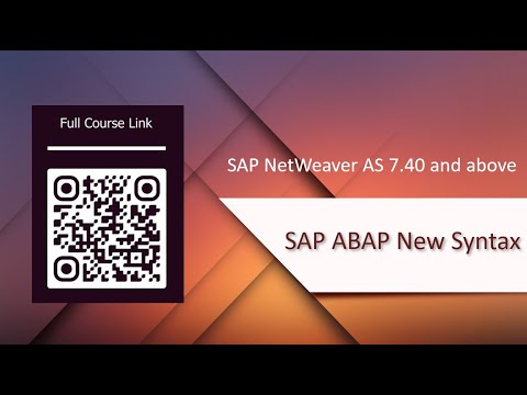SAP ABAP New Syntax