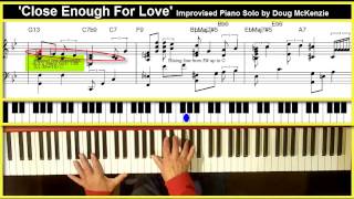 &#39;Close Enough For Love&#39; - jazz piano tutorial