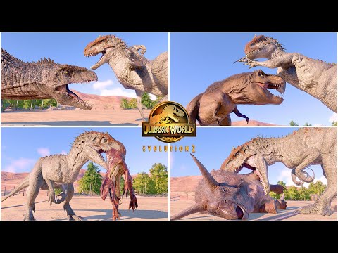 Indominus REX VS All Dinosaurs Killing Animations 🦖 Jurassic World Evolution 2 🦖 JWE 2 🦖