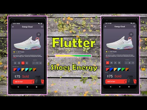 Flutter UI Design - Shoes Energy Application - Nike -  Android - IOS