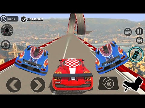 Impossible Car Tracks 3D - New Cars Unlocked - Green and Red Car Driving Simulator Android Gameplay
