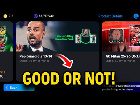 Pep Guardiola Link Up Manager Pack Opening in eFootball 2026 | How good is Pep Guardiola in Pes 26