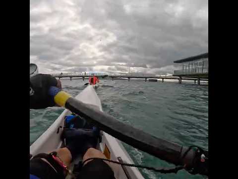 Choppy sea! #surfski #roughsea #paddlers #newzealand