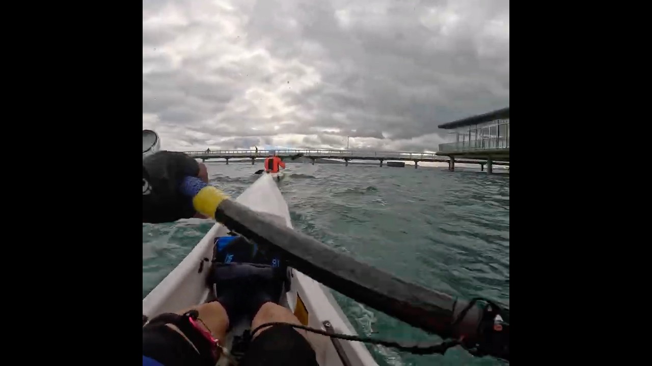Choppy sea! #surfski #roughsea #paddlers #newzealand