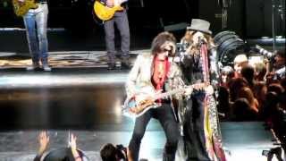 Aerosmith starting the show with 