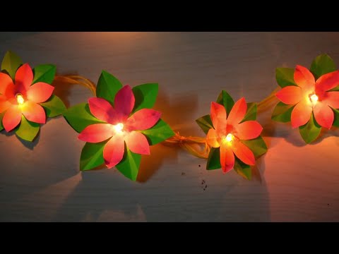 DIY with String Light | Flower Lights | Room...