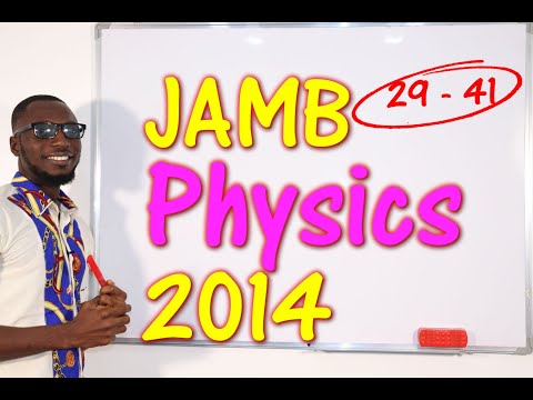 JAMB CBT Physics 2014 Past Questions 29 - 41