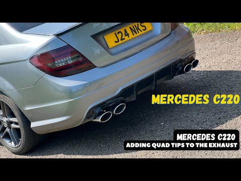 How I Installed a Quad Tip on my Mercedes C Class - What a difference!