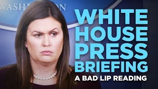 "WHITE HOUSE PRESS BRIEFING" — A Bad Lip Reading