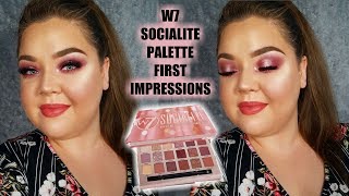 NEW 'SOCIALITE' PALETTE FROM W7: FIRST IMPRESSIONS, DEMO & SWATCHES