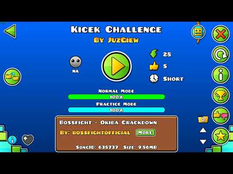 Geometry Dash [2.1] - Kicek Challenge by JuzGiew (Hard Challenge)