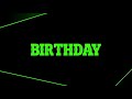 Advance birthday Green scene status | coming soon birthday | Green screen