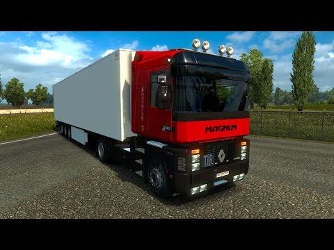[ETS 2 Mod] Renault AE Magnum 1990 + trailer | Euro Truck Simulator 2 1.31