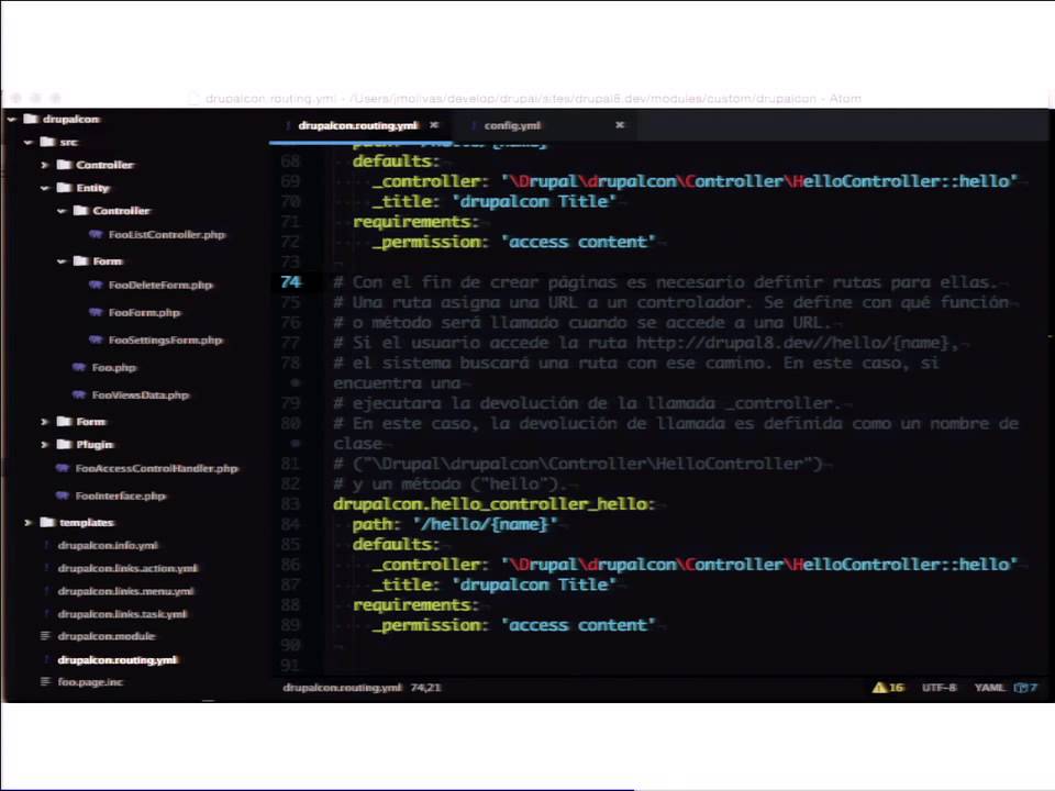 DrupalCon Los Angeles 2015: Speeding up Drupal 8 development using Drupal Console
