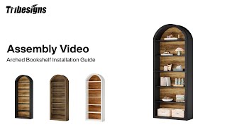 J0435/J0430/J0453 - Installation Guide - My New Storage Hero: 6/8-Tier Arched Bookshelf 📚