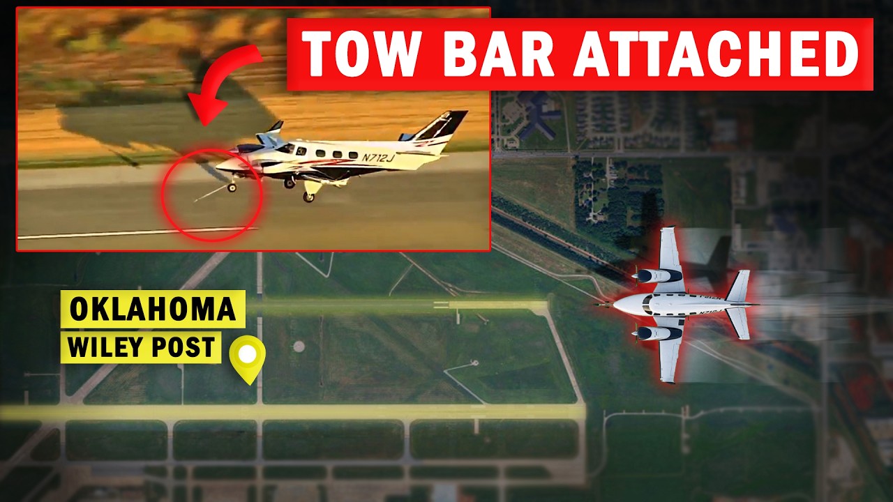 Plane Lands with Tow Bar STILL ATTACHED! | How can this happen?
