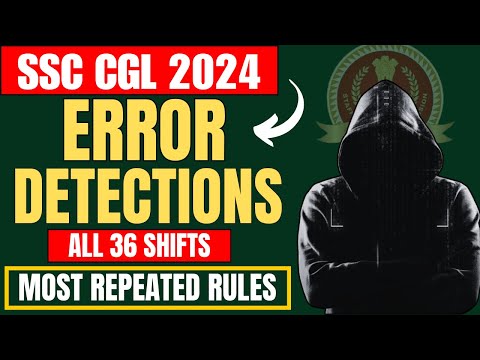 POST MORTEM of ALL ERROR DETECTIONS asked in SSC CGL TIER-I 2024 | SSC CGL English Classes | QEng