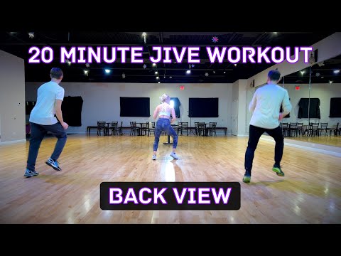 Easy to Follow 20 Minute Intense Jive Dance Workout Back View