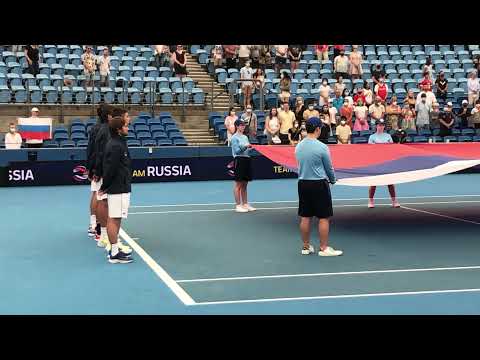 Atp cup 2022: Russia vs Canada, Russian anthem