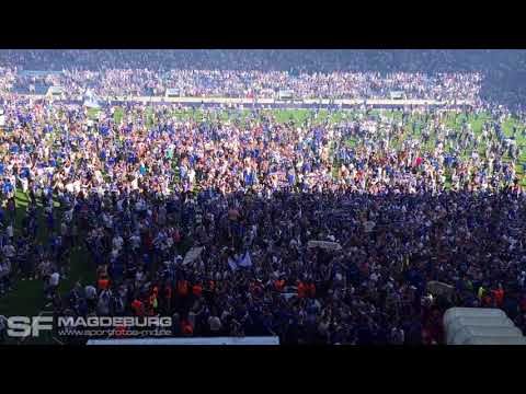 Minuten vor dem Aufstieg des FCM in die 2. Liga (HD Apr. 2018)