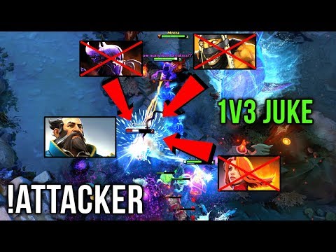 !Attacker Back to Kunkka with Signature Style 1v3 Juke Mid Gank Me More Please - Dota 2