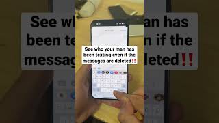 See Who They Have Been Messaging Even If Deleted ‼️ (iPhone Tricks, Life Tips, Deleted Messages Tip)