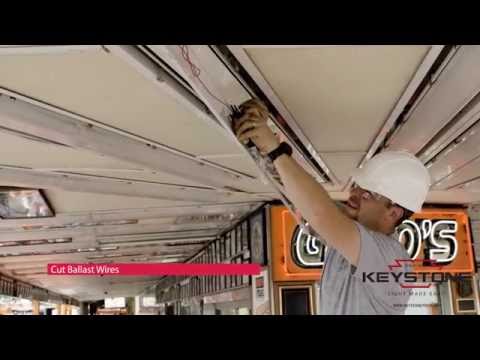 Installation of T8 LED Retrofit with Power Quick Disconnect Wiring Harness