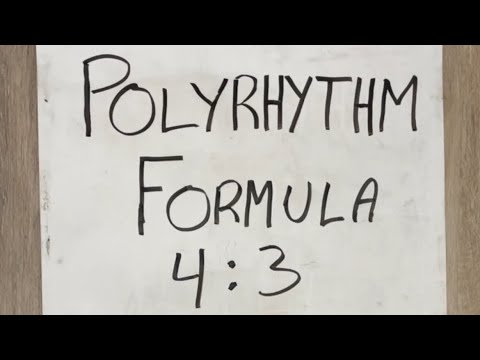 The Polyrhythm Formula on #drums