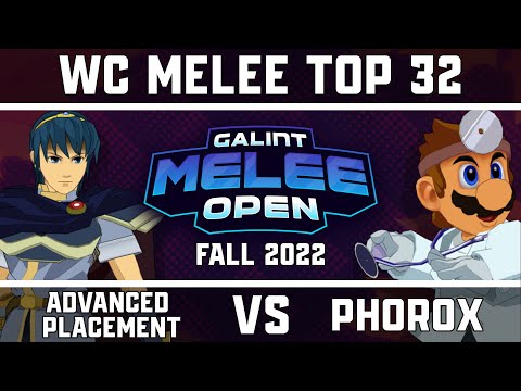 Advanced Placement (Marth) vs Phorox (Dr. Mario) - West Coast Melee Top 32 - GMO Fall '22