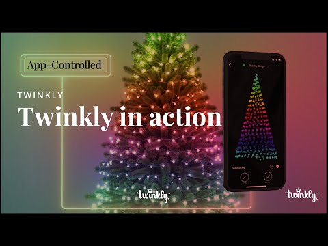 Kalėdinė išmanioji lempučių girlianda Twinkly Strings 600L 4,3mm RGB video