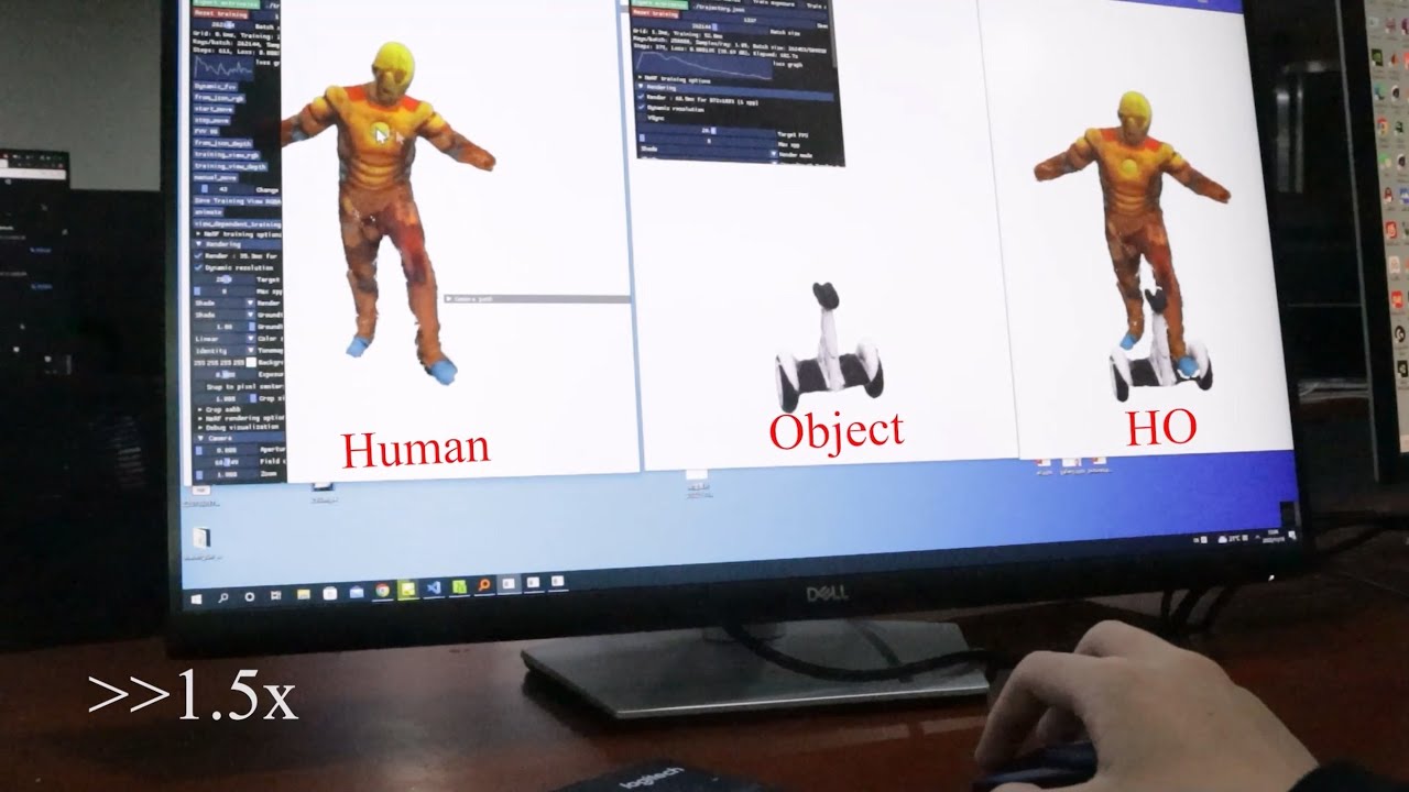 [CVPR2023] Instant-NVR: Instant Neural Volumetric Rendering for Human-object Interactions