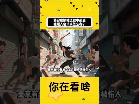 警察在抓捕过程中遇到嫌疑人会功夫怎么办？ #内容过于真实 #社会百态 #科普