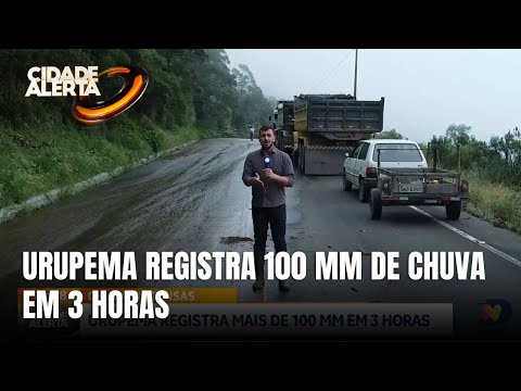 Chuvas intensas em Urupema causam deslizamentos e bloqueios em SC-112