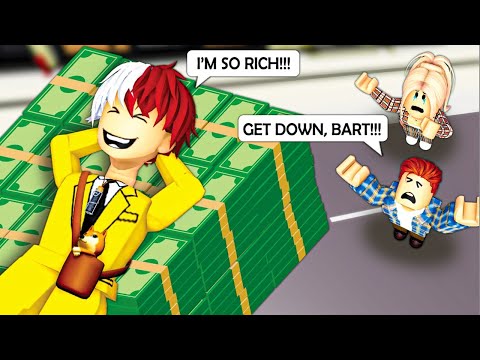 ROBLOX Brookhaven 🏡RP - FUNNY MOMENTS: Bart  Has a Rich Family But Unhappy Life 😭 [ ROBLOX MOVIE ]