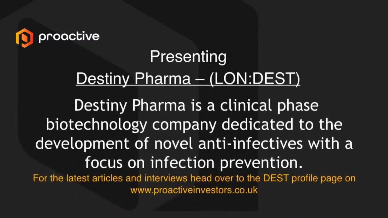 Destiny Pharma Presenting at the One2One Virtual Forum - 16th September 2021