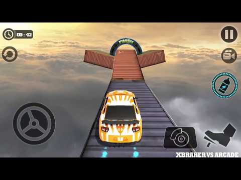 Impossible Car Tracks 3D: Orange Car Driving Stunts Levels 1 to 7 Completed - Android GamePlay