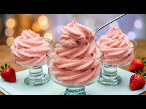 ITALIAN'S FAVORITE Strawberry Dessert that melts in your mouth! 5 minutes strawberry mousse! No oven