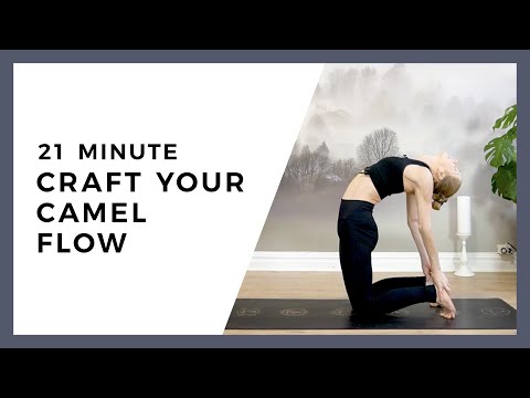 Do you want to release tension in your upper back? Try this camel pose, Ustrasana Yoga flow