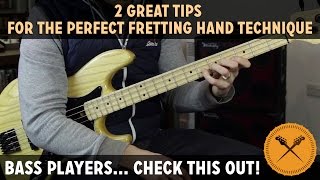 2 Great Tips For The Perfect Fretting Hand Technique /// Scott's Bass Lessons