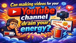 Can making videos for your YouTube channel drain your energy?